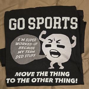 Black Graphic Sports T-Shirt